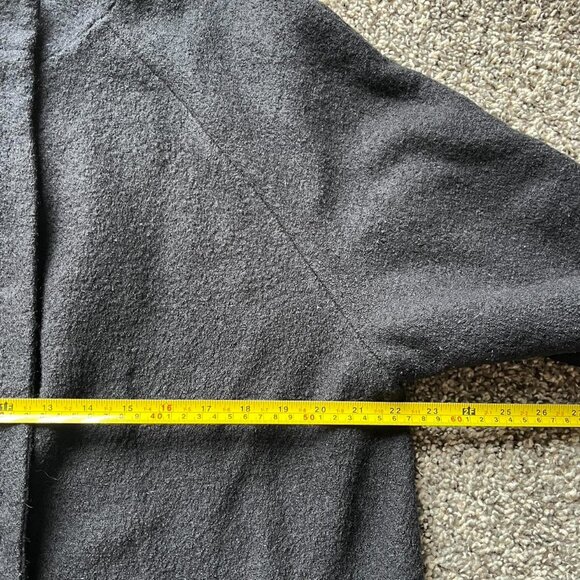 Cynthia Rowley Peacoat Womens 1X Black 100% Wool Elegant Chic Warm Winter Coat - Picture 5 of 8